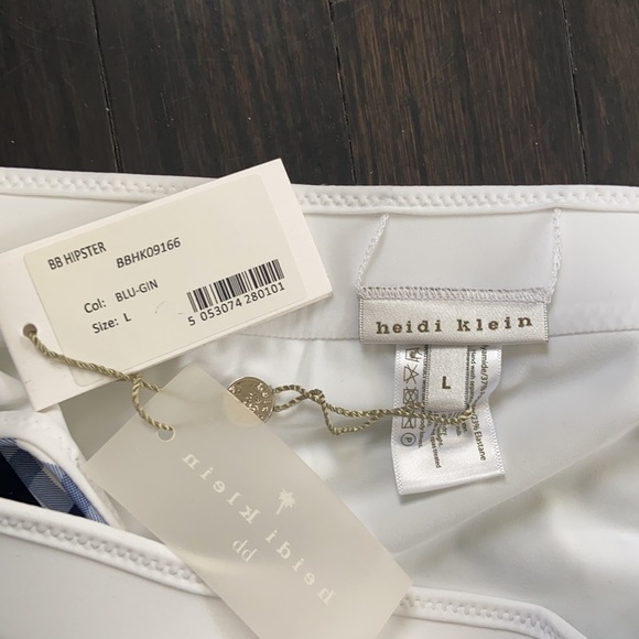 NWT Heidi Klein Reversible Gingham Bikini Bottoms- Sz L - Picture 4 of 4